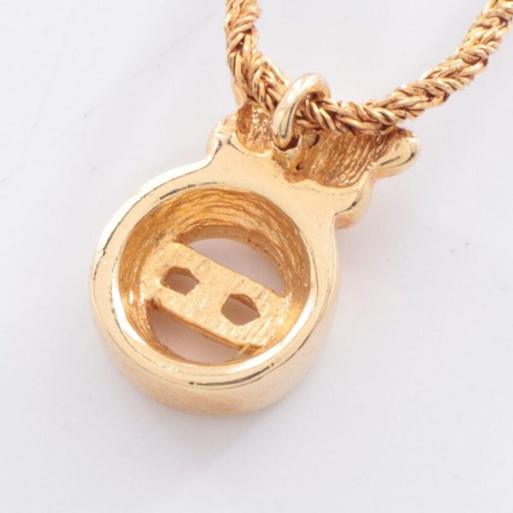 Dior CD Logo Necklace Gold Plated - Picture 3 of 5